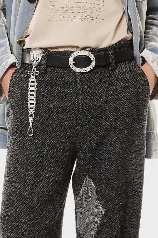 LOST CAMEO LEATHER BELT - BLACK / M26H9OJ005-MASU Official Online Store