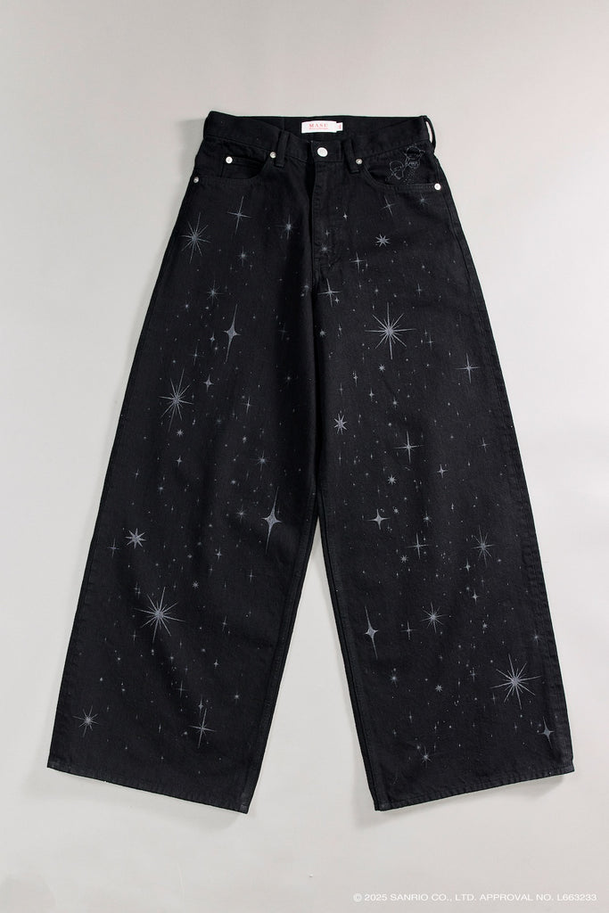 SANRIO ・ MASU ・ CITYSHOP BAGGY DENIM - BLACK / 25-030-042-9900-4-0-MASU Official Online Store