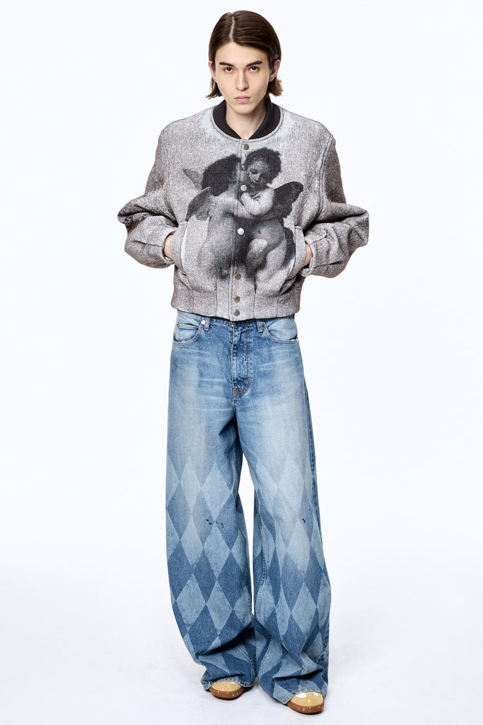 ANGEL BOMBER JACKET - GRAY / M25F9BL003-MASU Official Online Store