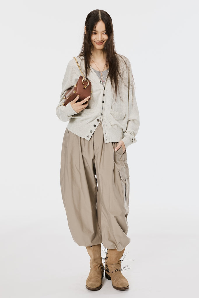 BALLOON EASY PANTS - SAND OLIVE / M26U6PL003-MASU Official Online Store