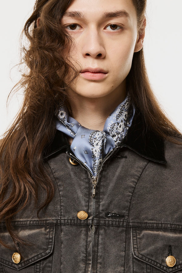 BANDANA SILK SCARF - BLUE / M26H9OJ001-MASU Official Online Store