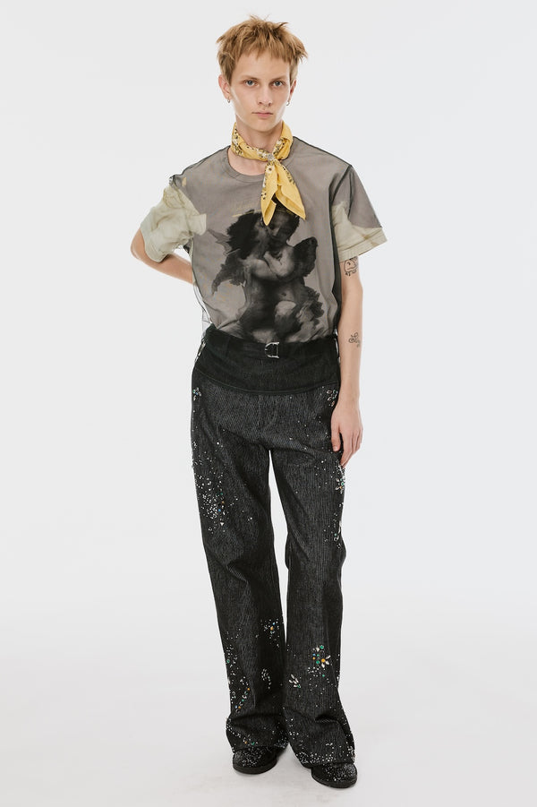 BLURRED ANGEL T-SHIRT - WHITE / M26U6CS006-MASU Official Online Store