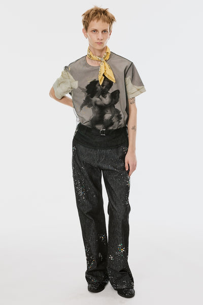 BLURRED ANGEL T-SHIRT - WHITE / M26U6CS006-MASU Official Online Store