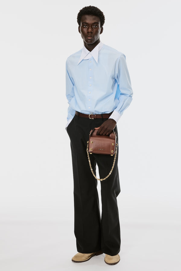 CRAZY COLLAR DRESS SHIRT - SAX / M26U6SL003-MASU Official Online Store
