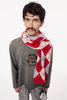 DIAMOND SCRAPPED SCARF - RED / M25F9OJ004-MASU Official Online Store