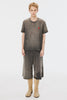FLOWER EMBROIDERY SWEAT SHORTS - BLACK / M26U6PS001-MASU Official Online Store