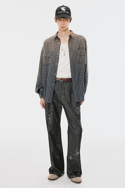 GA**XY PIQUE WORK TROUSERS - BLACK / M26U6PL011-MASU Official Online Store