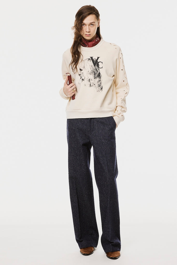HEART HOLE VC SWEATSHIRT - IVORY / M26H9CS009-MASU Official Online Store