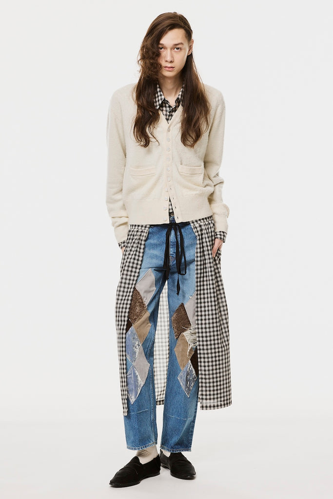 KNIGHT PLAID APRON - BLACK / M26H9OJ009-MASU Official Online Store