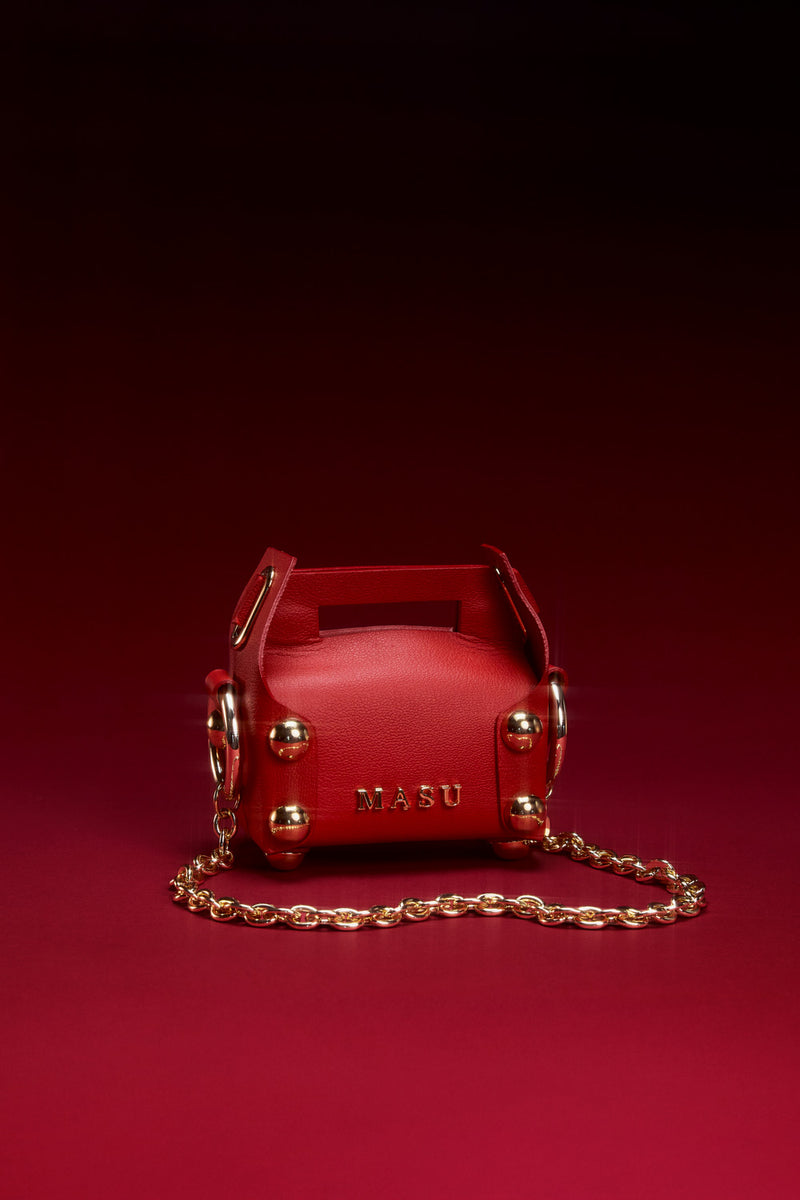Leather Cake Bag Petit - Holy Red - MASU– MASU Official Online Store