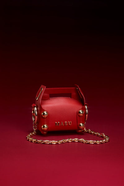 【新品・未使用】MASU LEATHER CAKE BAG Leather Cake Bag Petit - Holy Red - MASU– MASU Official Online Store