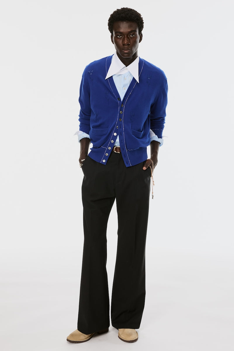 MASU 10 BUTTONS CARDIGAN ブラック サイズ44 MASU(エムエーエスユー)のMB 10 BUTTONS CARDIGAN BLACKの通販