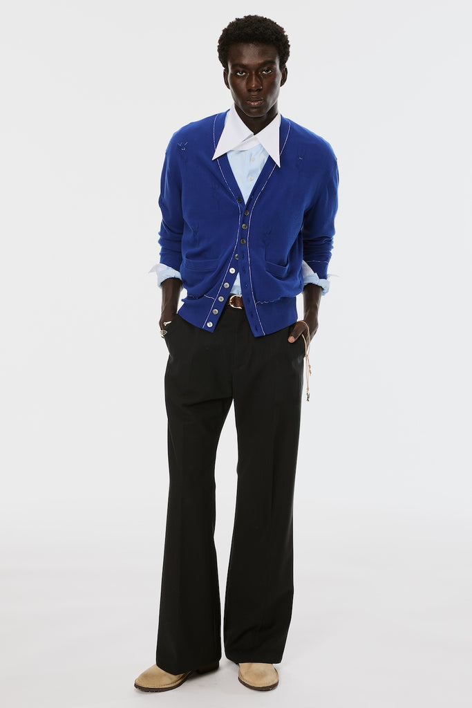 MB 10 BUTTONS CARDIGAN - BLUE / B26U6KN001-MASU Official Online Store