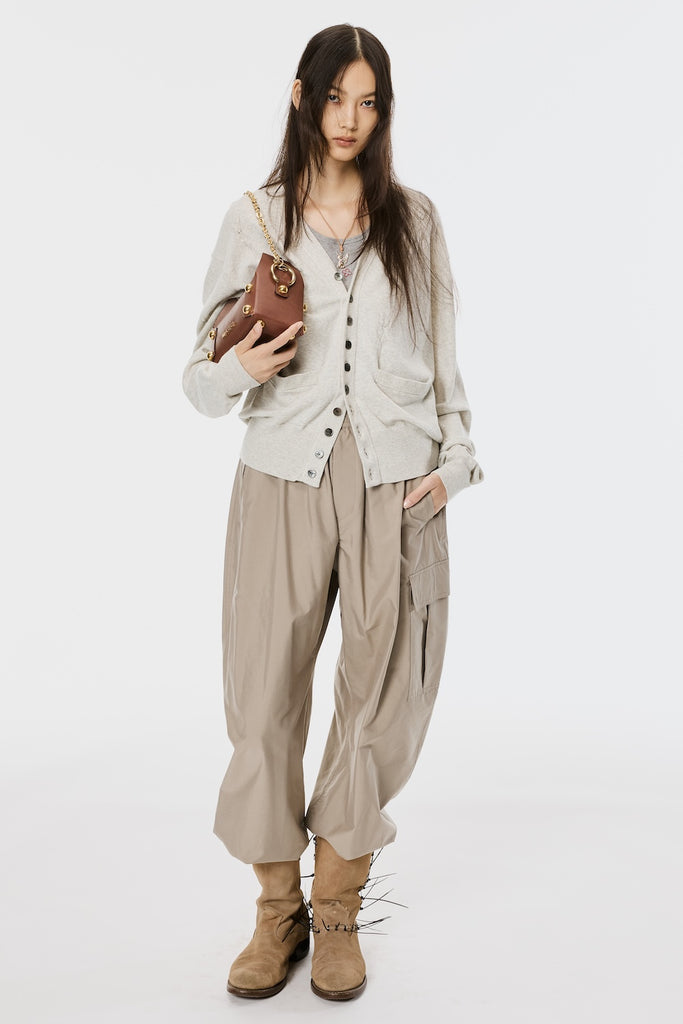 MB 10 BUTTONS CARDIGAN - OATMEAL / B26U6KN001-MASU Official Online Store