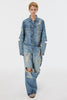 MB BAGGY JEANS ANGEL DAMAGE - INDIGO / B26U6PL003-MASU Official Online Store