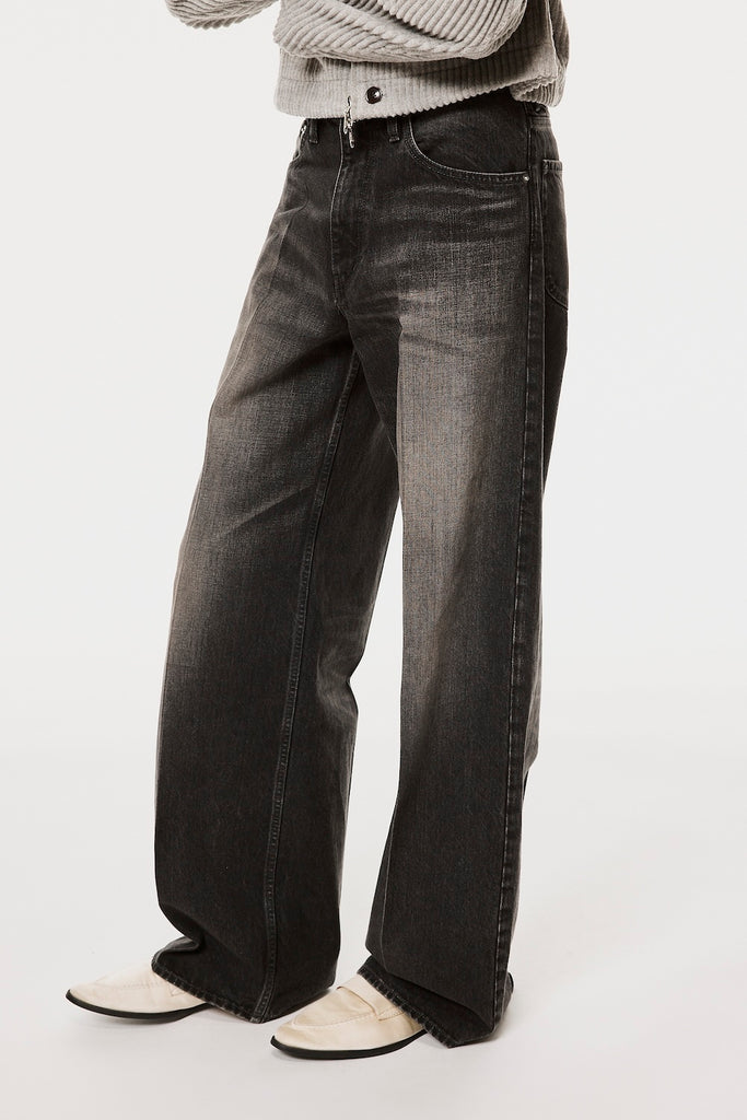 MB WIDE JEANS - BLACK / B26H9PL001-MASU Official Online Store