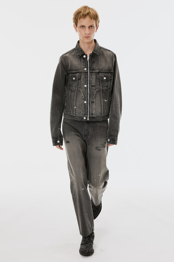 MB ZIP-UP DENIM JAKCET VINTAGE - BLACK / B26U6BL002-MASU Official Online Store
