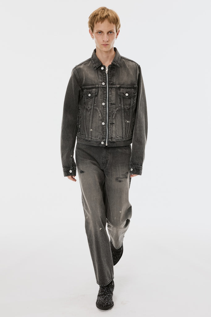 MB ZIP-UP DENIM JAKCET VINTAGE - BLACK / B26U6BL002-MASU Official Online Store