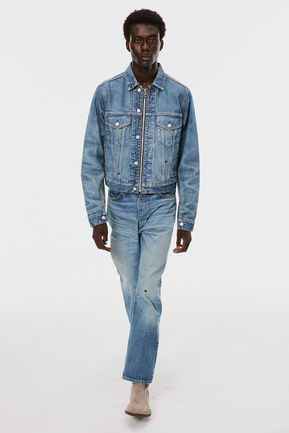 ジャケット・アウター MASU MB ZIP-UP DENIM JAKCET NEP / IND 46 Mb Zip-Up Denim Jakcet Vintage - Indigo - MASUBOYS– MASU Official
