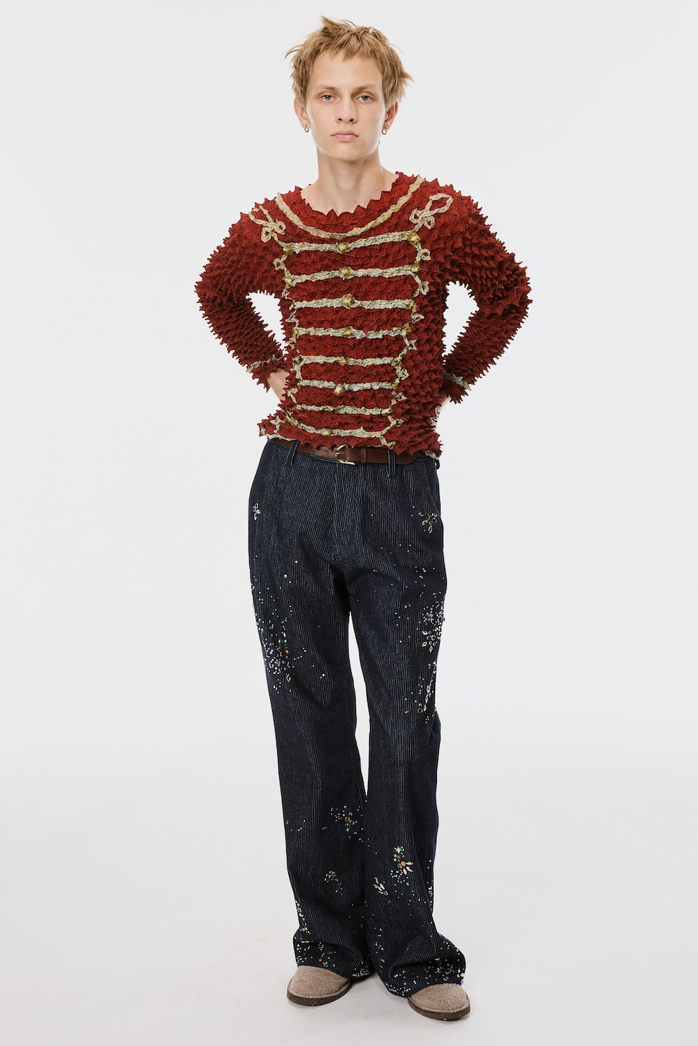 Napoleon Spiky Tops - Red - MASU– MASU Official Online Store