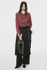 OPPOSITE STRIPE PULLOVER SHIRT - WINE RED / M26U6CS009-MASU Official Online Store