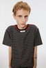 OPPOSITE STRIPE T-SHIRT - BLACK / M26U6CS008-MASU Official Online Store