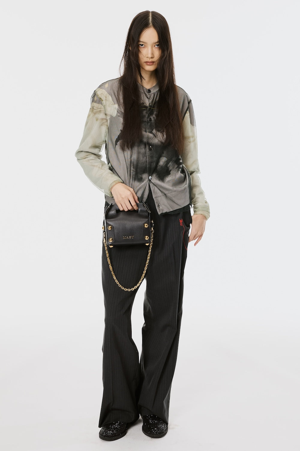 Red Angel Wide Trousers - Black - MASU– MASU Official Online Store