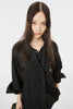 SHAGGY STRIPE BOW TIE SHIRT - BLACK / M26U6SL002-MASU Official Online Store