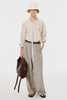SHAGGY STRIPE BOW TIE SHIRT - ECRU / M26U6SL002-MASU Official Online Store