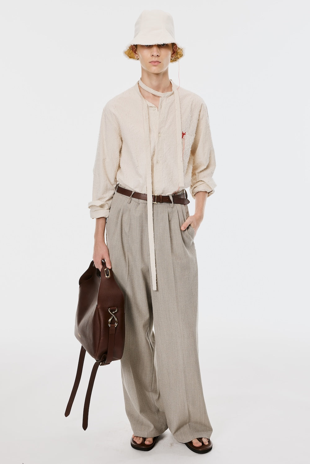 001-SHAGGYSTRIPEBOWTIESHIRT-