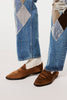 SILK SATIN SLIP-ON SHOES - BROWN / M26H9OJ012-MASU Official Online Store