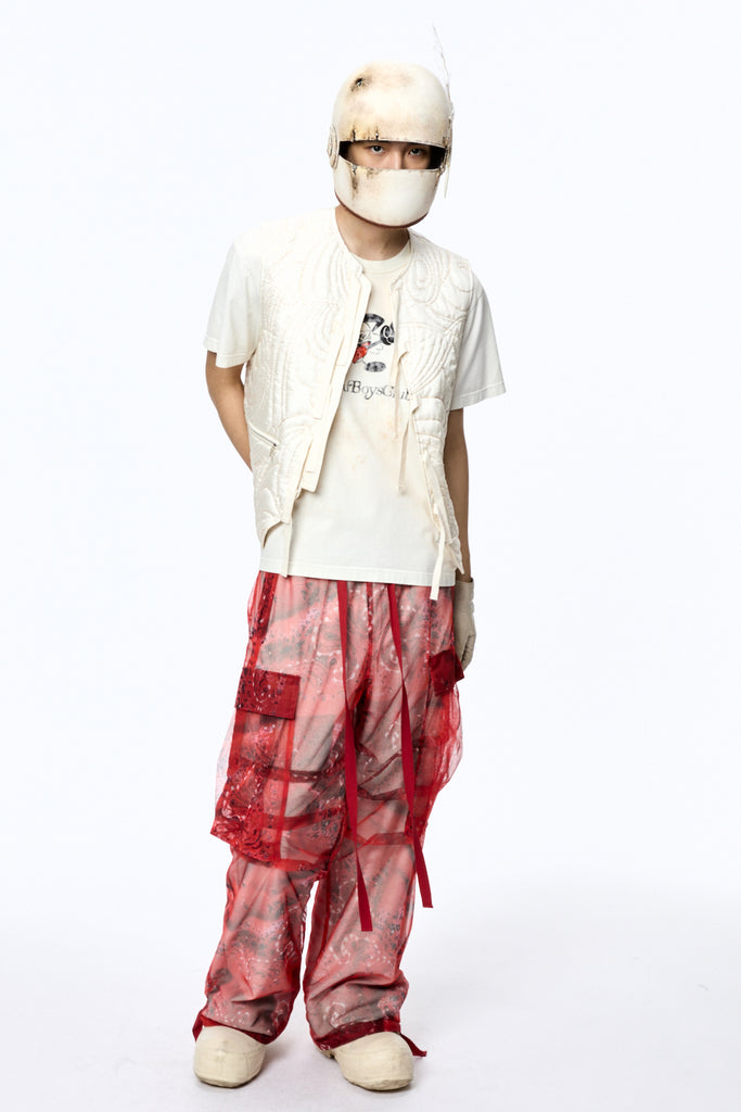 SPRKLING PLANET PADDED VEST - WHITE / M25F9VT002-MASU Official Online Store