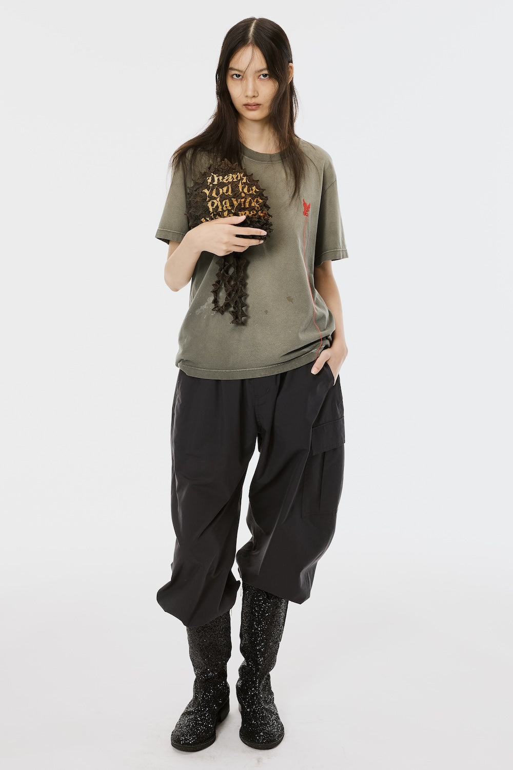 MASU エムエーエスユー / SPIKY SHOPPING BAG Spiky Shopping Bag - Brown - MASU– MASU Official Online Store