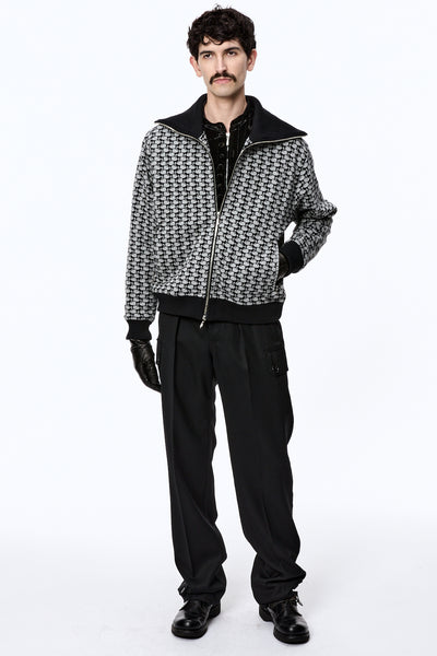 SWAN MONOGRAM TRACK JACKET - BLACK / M25F9CS003-MASU Official Online Store