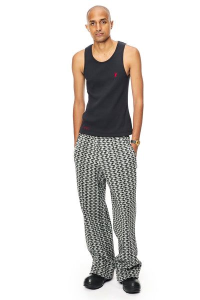 Swan Monogram Track Pants - Black - MASU– MASU Official Online Store