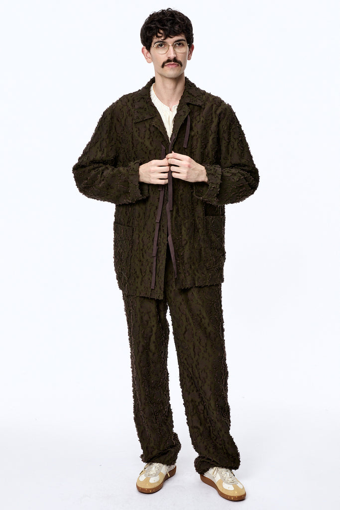 VICK CAMO RIBBON SHIRT - BROWN / M25F9SL003-MASU Official Online Store