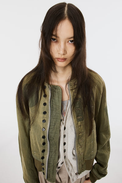 VICTORIAN BOMBER JACKET - SAGE GREEN / M26U6BL005-MASU Official Online Store