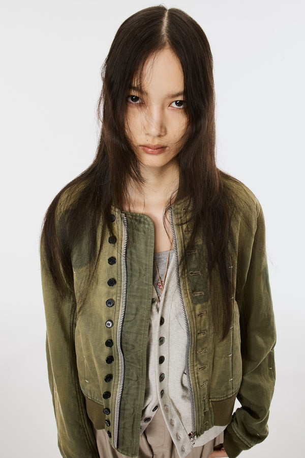 VICTORIAN BOMBER JACKET - SAGE GREEN / M26U6BL005-MASU Official Online Store
