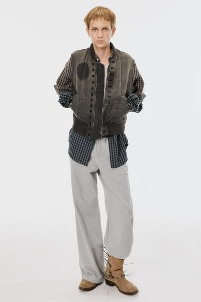 VICTORIAN BOMBER VEST - ASH GRAY / M26U6VT001-MASU Official Online Store