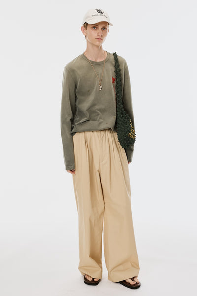 WASTED RED ANGEL LONG SLEEVE T-SHIRT - OLIVE / M26U6CS004-MASU Official Online Store