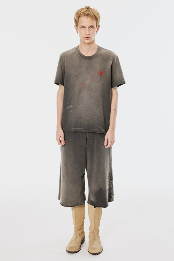 WASTED RED ANGEL T-SHIRT - BLACK / M26U6CS003-MASU Official Online Store