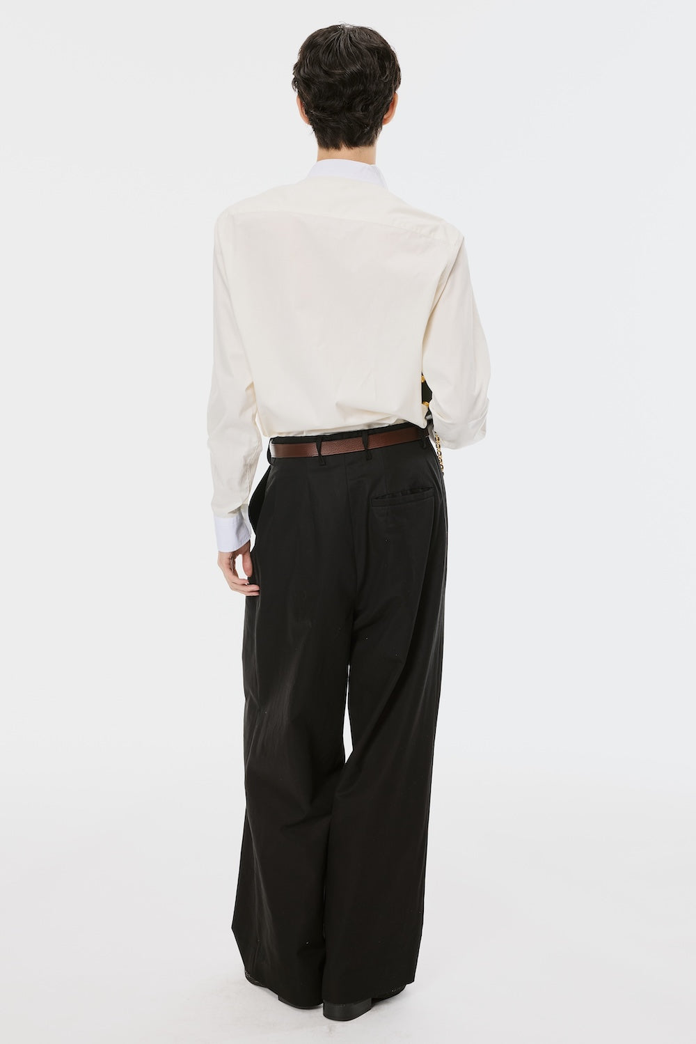 パンツ MASU 6 TUCK TROUSERS BLACK 46 6 Tuck Trousers - Black - MASU– MASU Official Online Store