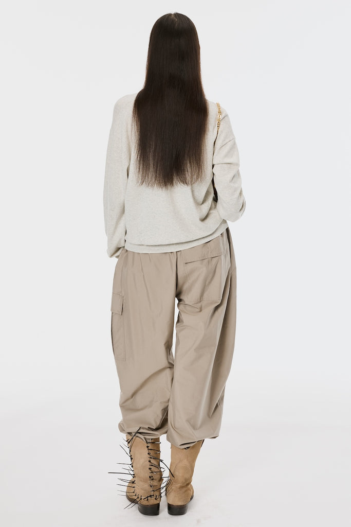 BALLOON EASY PANTS - SAND OLIVE / M26U6PL003-MASU Official Online Store