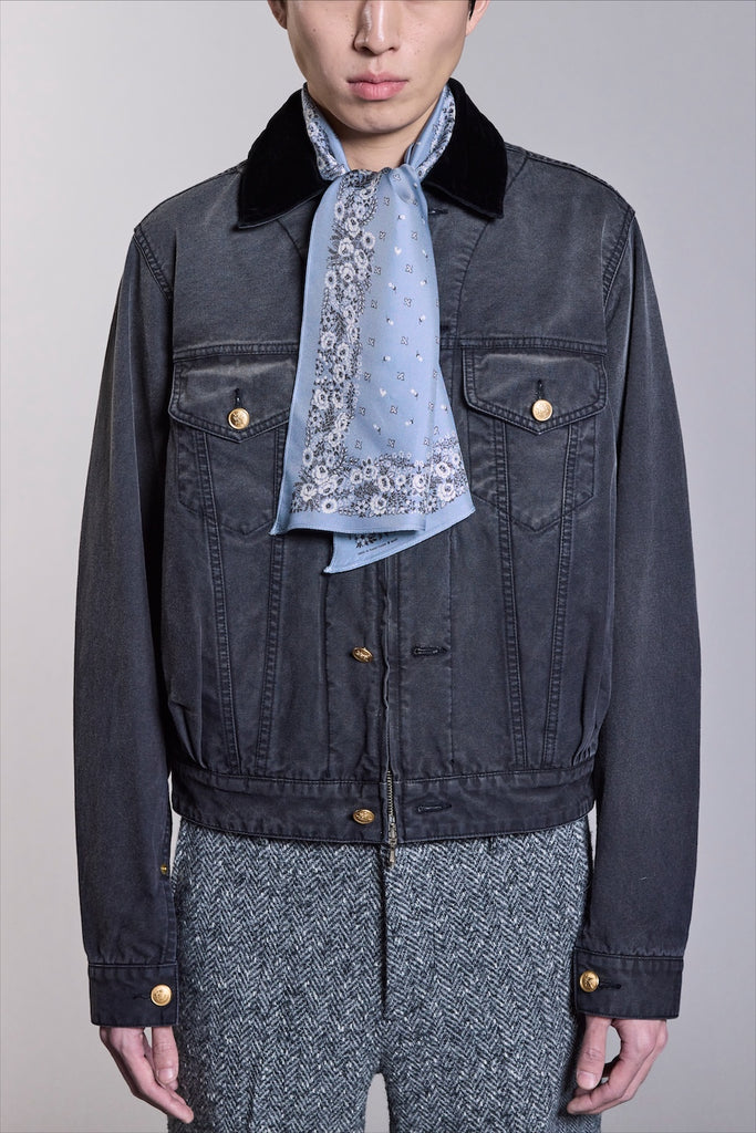 BANDANA SILK SCARF - BLUE / M26H9OJ001-MASU Official Online Store