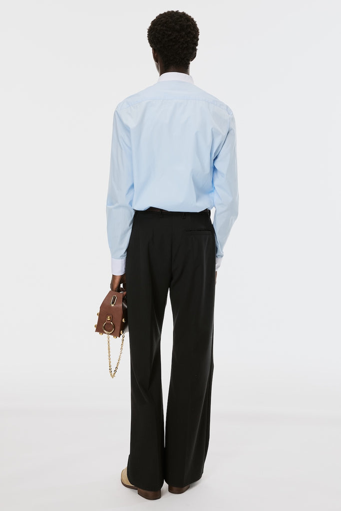 CANVAS FLARE TROUSERS - BLACK EBONY / M26U6PL004-MASU Official Online Store