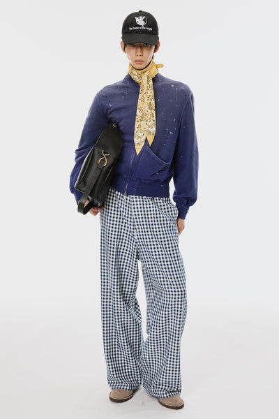 CLOVER SPLATTER SWEAT BLOUSON - FRENCH BLUE / M26U6CS002-MASU Official Online Store