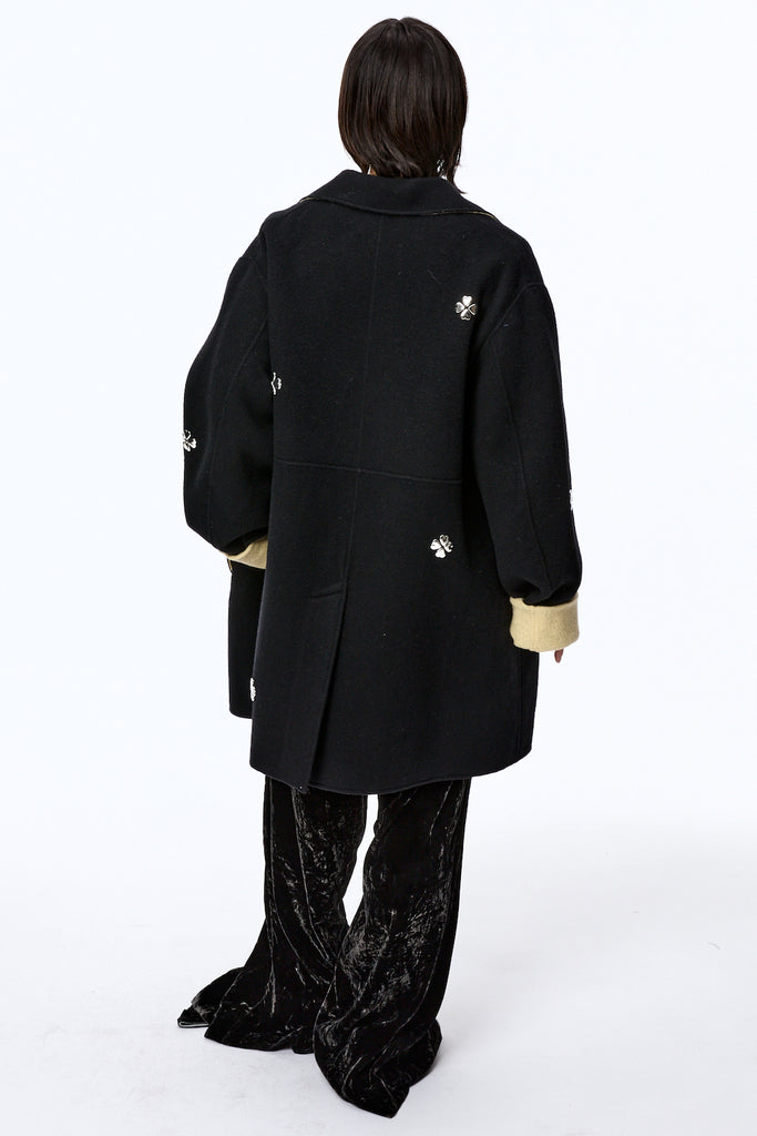 Clover Zip-Up Coat - Black - MASU– MASU Official Online Store