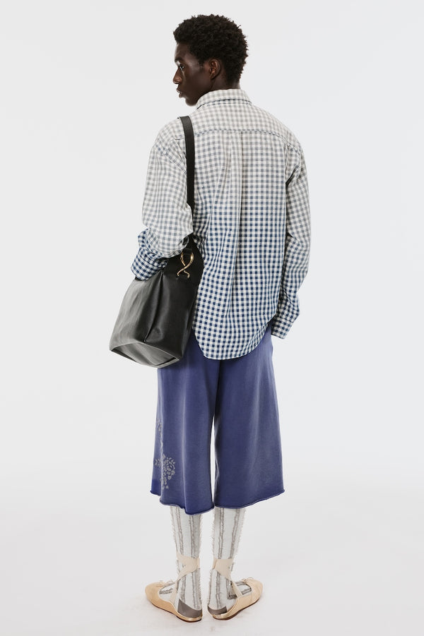 FLOWER EMBROIDERY SWEAT SHORTS - FRENCH BLUE / M26U6PS001-MASU Official Online Store
