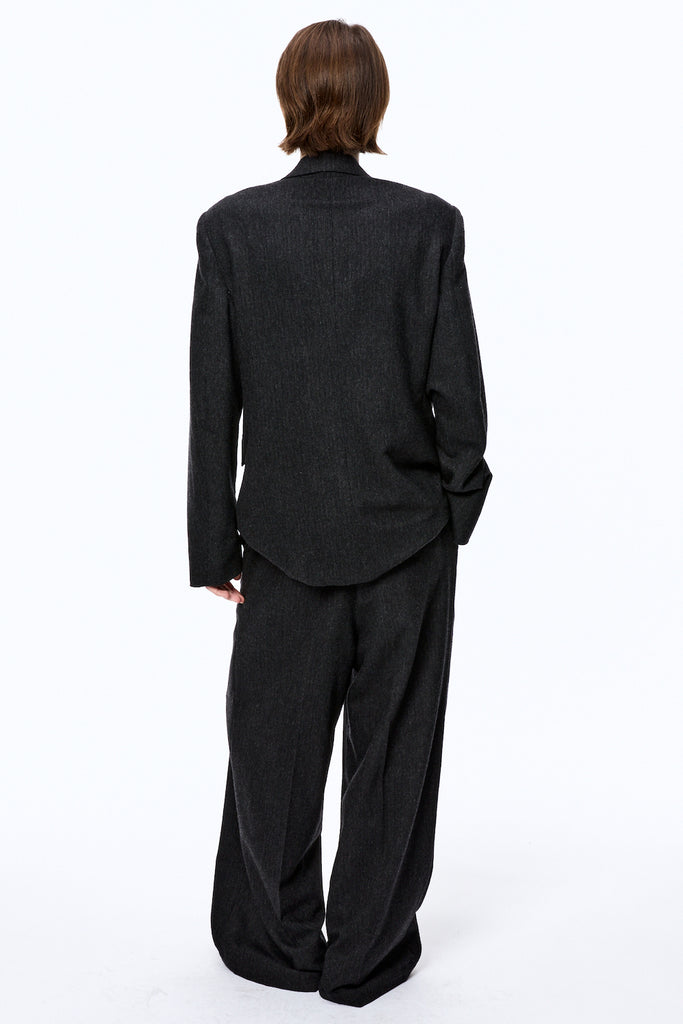 INITIAL WIDE TROUSERS - GRAY / M25F9PL006-MASU Official Online Store