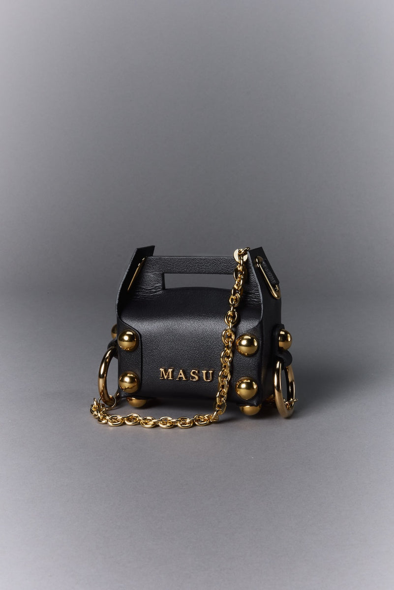 Leather Cake Bag Petit - Black - MASU– MASU Official Online Store